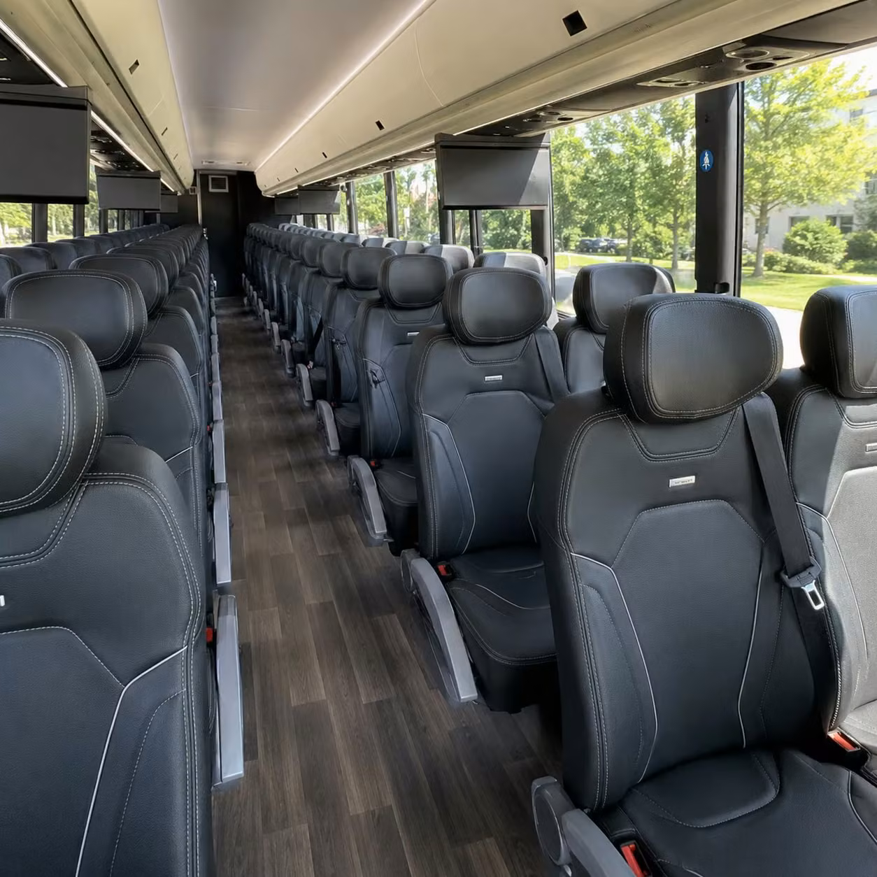 nashua charter bus rental interior
